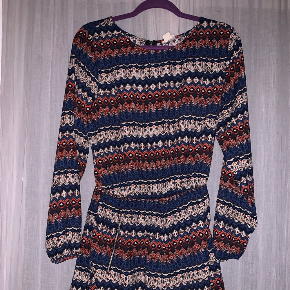 ROMPER patterned long sleeve